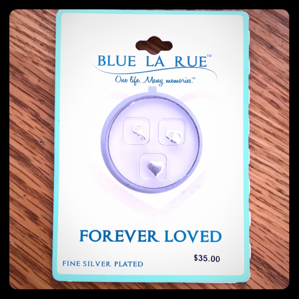 Blue La Rue forever loved silver plated charms